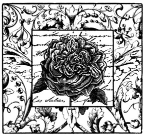 English Rose Tile Collage