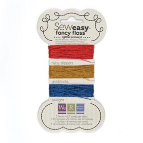 Sew Easy Floss  - glitter - Primary