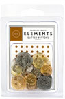 American Crafts Elements Buttons - glitter Metallics 