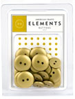 American Crafts Elements Buttons - solid gold