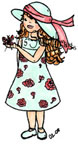 Cathrine with Butterfly