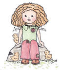 Young Cathrine with Friends