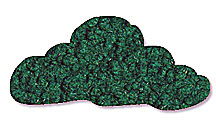 Sparkly Fluff Irish green