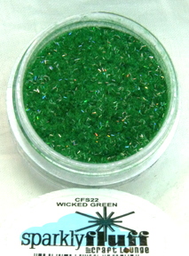 Sparkly Fluff - w green