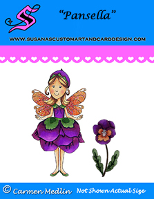 Pansella with Pansy Flower Accessory