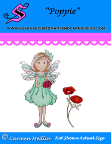 Poppie with Poppy Flower Accessory
