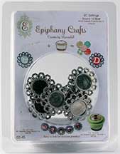 Epiphany Crafts - Metal Charm Fancy Round 14 (use with bubble cap round 14)