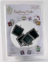 Epiphany Crafts - Metal Charm Square 25 (use with bubble cap square 25)