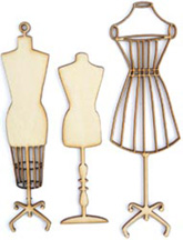 Kaisercraft Wooden Flourishes - Dressform