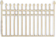 Kaisercraft Wooden Flourishes - Iron Fence