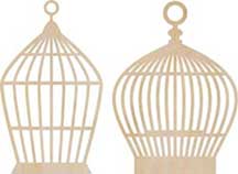 Kaisercraft Wooden Flourishes - Small Bird Cage