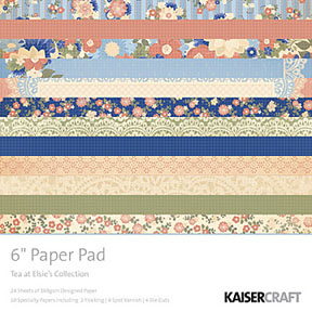 Kaisercraft Tea at Elsie's 6 x 6 paper