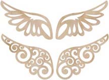 Kaisercraft Wooden Flourishes - Wings