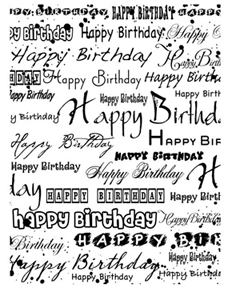 Local King Rubber Stamp - Happy Birthday