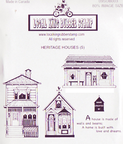 Local King Rubber Stamp - Heritage Houses