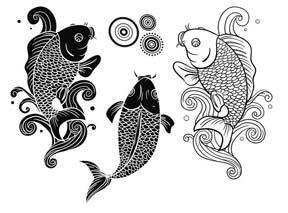 Local King Rubber Stamp - Koi Fish