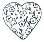 Itty Bitty Chintz Heart