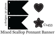 Maya Road Mini Chipboard Set - Pendant Banners