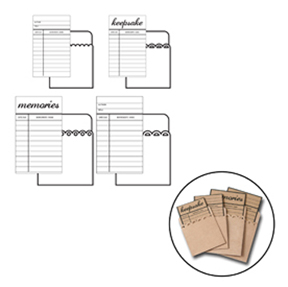Maya Road - Kraft Library Cards w/Envelopes