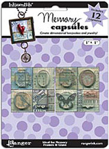 Memory Capsules 12/Pkg  1" x 1"