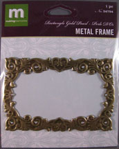 K&Company - gold Rectangle frame with Pearls - 34794