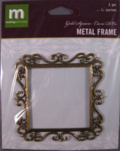 K&Company - Square flourished Frame with Pearls -34795