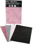 Petaloo - glittered sheets Pink/Grey/White/Black