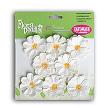 Petaloo - Flora Doodles - Sweetpeas - All White