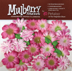 Petaloo - Mulberry Street Daisies Small tyedye Fushia