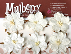 Petaloo - Mulberry Wild Roses - White