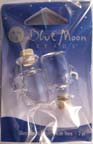 Blue Moon Charms - glass message bottle 2 pc