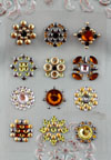 Prima Say It In Studs - gold and amber set - R530945