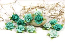 Fairytale Roses - Teal
