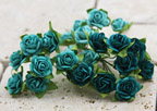 Prima Mini Roses - Bright Turqouise Hues 535544