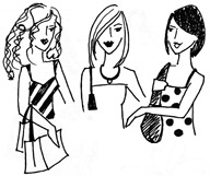 Three girlfriends